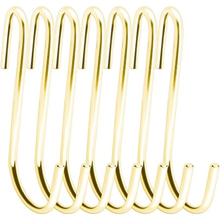 Pakke med 10 stk 4,5" kraftige S-kroker Gull S-krok Henger Henger Hoo