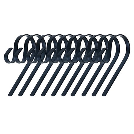 10-pack 12cm Krokar i Rostfritt Stål - Hängare för Öppen Spis & Julstrumpor