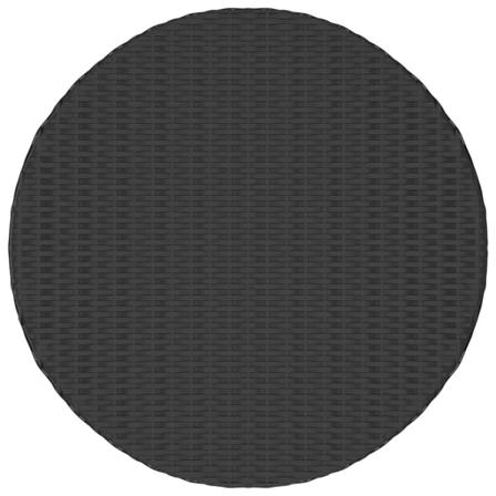 Vidaxl Trädgårdsbord Svart 68x68x30 Cm Konstrotting Svart
