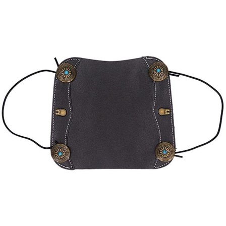 Bågskytte Armskydd Mjukt Imiterat Kohud Hudvänligt Armskydd med Elastiska Remmar för Recurve Båge