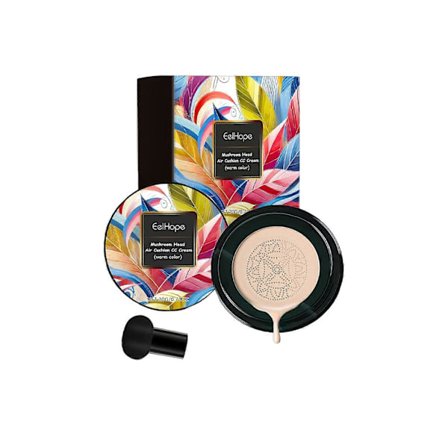 Eelhope Svampformad Hårklippning Luftkudde Liten Svamp Luftkudde Sminka Dig Enkelt Utan Att Täppa Till Porerna Återfuktande Naturlig Concealer