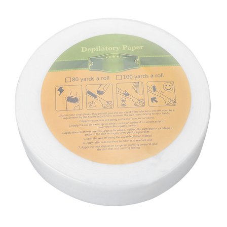100 Yard Ovävda Tyger Arm Ben Armhåla Snabb Hårborttagning Papper Vaxremsor