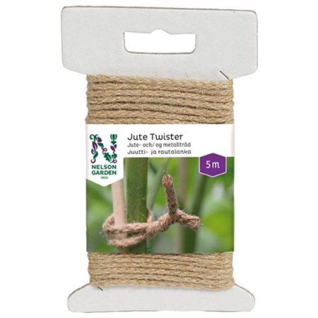Nelson Garden Jute Twister Bindtråd natur, 5 m, Odling