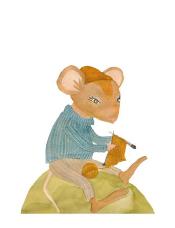 Ella The Knitter Home Kids Decor Wall Stickers Animals Brun That's Mine