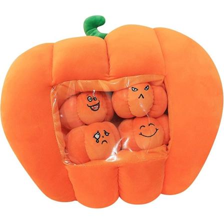 Täytetty Kurpitsa Pehmeä Kurpitsa Plussi Kestävä Halloween Kurpitsat Koristeellinen Sohva Heittotyyny Pehmeä Kurpitsa Plussi Tyyny 16" 4 Nuken Kanssa 