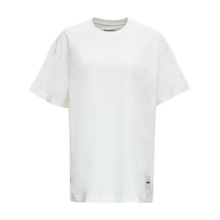 Jil Sander T-shirt with Logo , Wit , Heren , Maat: M