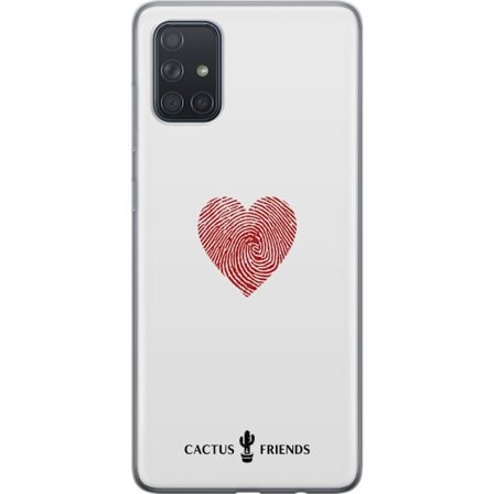 Yhteensopiva Puhelinkuori Samsung Samsung Galaxy A71 Cactus and Friends - Fingerprint Love