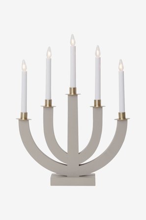 Star Trading - Lysestage Eli - Beige - Adventslysestager - Fra Homeroom