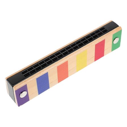 Puinen huuliharppu, 16 reikää, lapsille, aloittelijoille, soitin, lasten huuliharppu, varhaisen musiikin opetus, puinen huuliharppu [YJD]