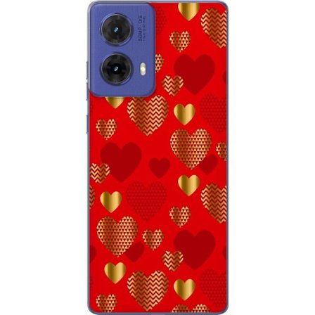 Yhteensopiva Puhelinkuori Motorola Motorola Moto G85 GoldenHearts