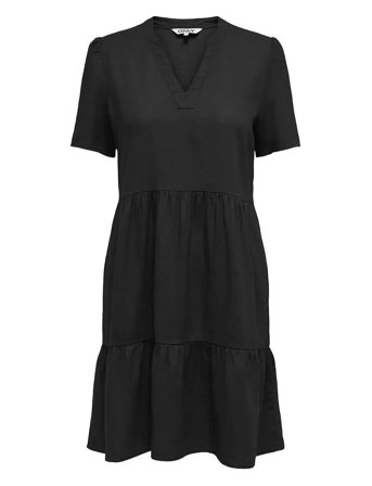 ONLY | Onltiri-Caro S/S V-Neck Lin Dress Cc Pnt | S