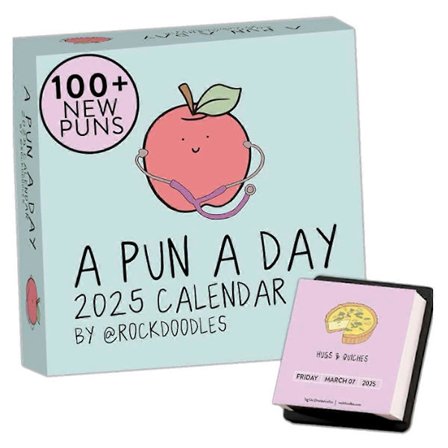 2025 Sjov Daglig Bordkalender 2025 Side Om Dagen, Far-joke Kalender med Afrivningssider og Daglig Ordspil{KDO}