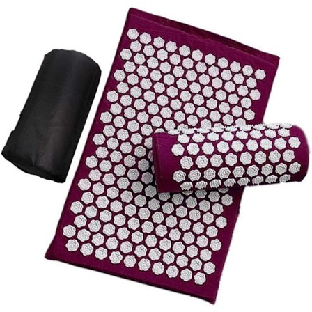 1 Set Lotus Akupunkturmatta, Massagematta, Blåbärsfält