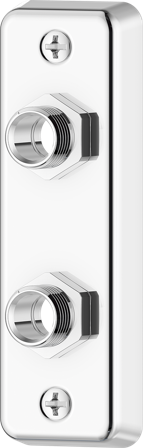 FM Mattsson S600047 Väggbricka med väggtätning, lekande nippel 15 mm, Badrum