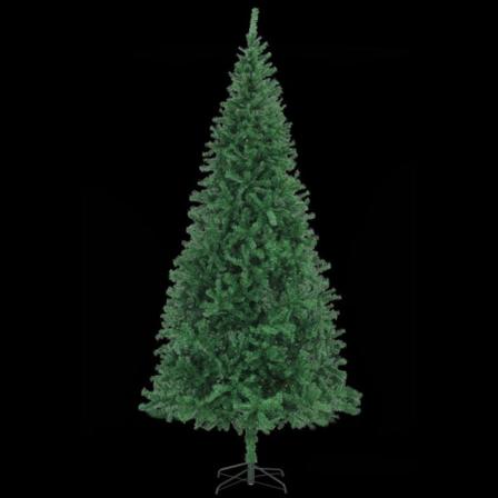 Vidaxl Plastgran Med Led Och Julgranskulor 300 Cm Grön Grön