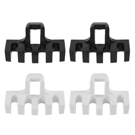 4 stk Badmintonracket Strengemaskin Verktøy Racketer Trykkreduserer Lastspreder Adapter Feste Svart og Hvit