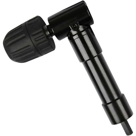 Självspännande 90° rätvinklig chuck, snabbkoppling borrchuck vinkelhuvud chuck bitadapter rätvinklig borr