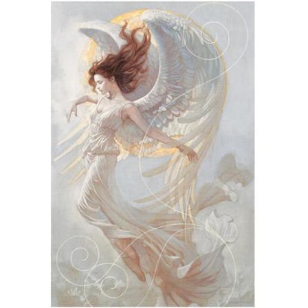 Full 5d Diy Diamond Painting Cross Stitch Holy Angel Broderi Rhi Som På Bilden 1 35x45cm