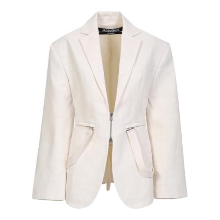 Jacquemus Blazers vit, Dam, Dam, Storlek: M