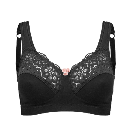 Swegmark Cotton Bloom Mjuk-bh Bh Dam Svart 85d