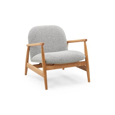 Olea lænestol, Natur egetræ | Stof - 71x82x75 - Lænestol