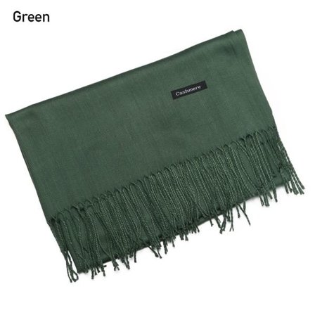 Mordely Cashmere Scarf Ullsjal GRÖN grön