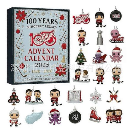 Detroit Red Wings 100-årsjubileum Adventskalender Blind Box