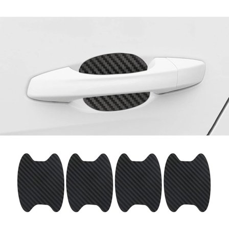 Bilhåndtag Anti-Scratch Sticker Bil Dørhåndtag Maling Beskytter Film, Kulstof