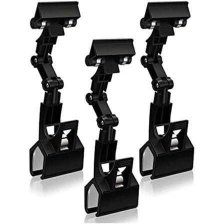 3 stk. Skilteclips Clip Holder Skilteholder Clip Papirholder til Bordplade Clip On Skilt til Papirholder Computerskærm Praktisk Kunstnerartikler 