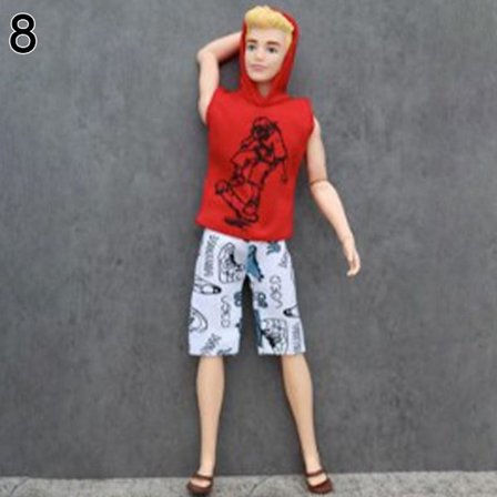 32cm Nukke Vaatteet Farkut Denim 8 8