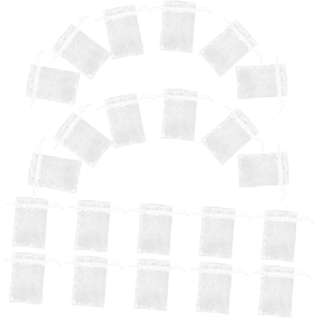 100 stk. Organza Snørebåndsposer Små Mesh-poser