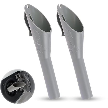 ING 2-delt påfyllingstrakt, trakt, diesel fuel trakt, oljetrakt, diesel trakt for bensin, diesel fuel trakt Capless (grå)