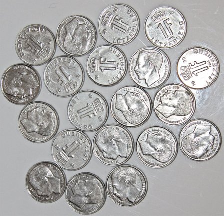 Luxembourg 1988-1991 - Jean Grand-Duc De Luxembourg - 1 franc cirkulationsmønter