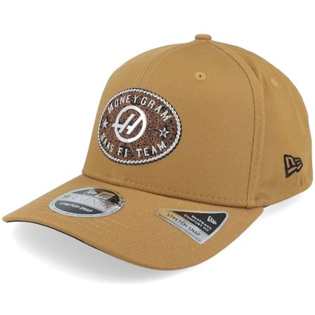 New Era - Motor Brown adjustable Czapka Z Daszkiem - Haas F1 25 Austin Team 9SEVENTY Wheat Adjustable @ Hatstore