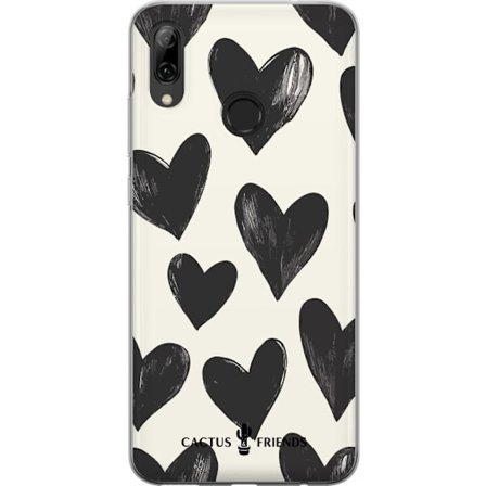 Yhteensopiva Puhelinkuori Huawei Huawei P smart 2019 Cactus and Friends - Bold Black Love Pattern