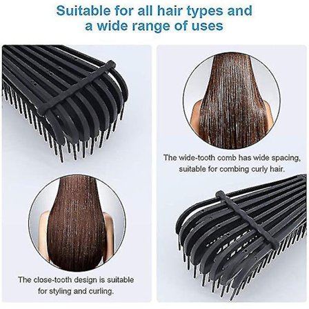 4-osainen hiusharjasetti, takkujen avaaminen, miehille ja naisille