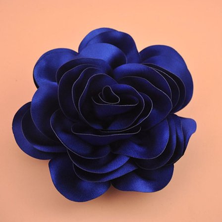 Hårklämma Satin Flower ROYAL BLUE
