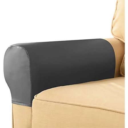 Sofa armlenebeskyttere - 2 stk - Sklisikker - Grå