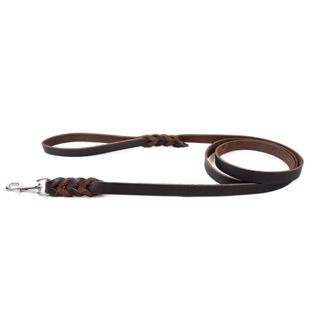 Selected by ZOO - Lærsnor Hera brun 18 mm x 180 cm - Hund - Halsbånd - ZOO.no