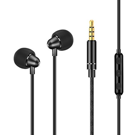 Öronsnäckor In-Ear-hörlurar Kompatibla med IPhone 11 Pro Max IPhone X-svart