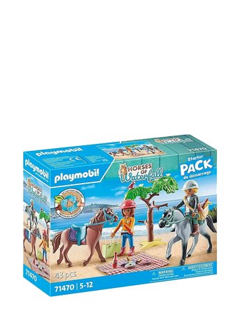 PLAYMOBIL Playmobil Ridetur Til Stranden M/ Amelia & Ben - 71470 - Multi/patterned - ONE SIZE