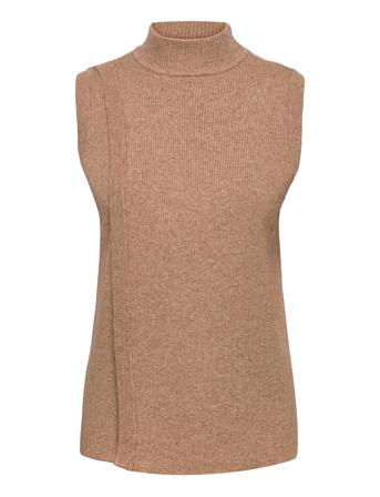 Objfae Thess S/L Waistcoat Brown Object