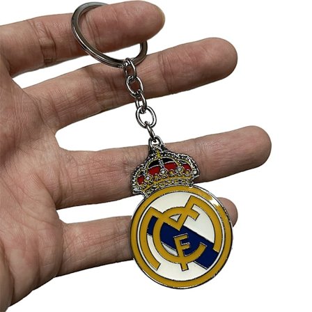 Real Madrid Logo Nøglering, Fodboldklub Logo Legering Nøglering