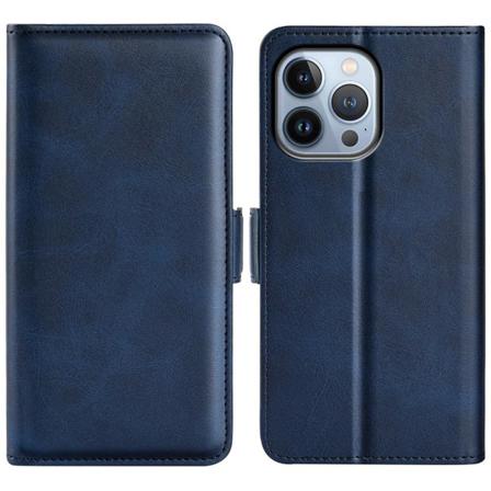 Iphone 14 Pro Max Double Magnetic Clasp Fodral - Blå Blue