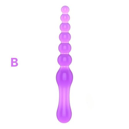 Plug anal - Typ B - Gelé butt plug - Silikongel - Färg Lila - För vuxna