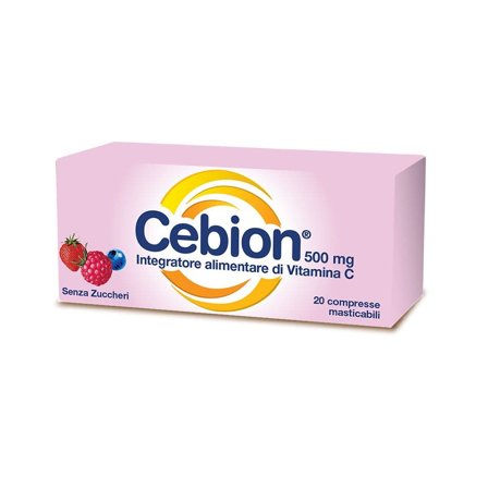 Cebion Masticabile Senza Zucchero Vitamina C 20 Compresse
