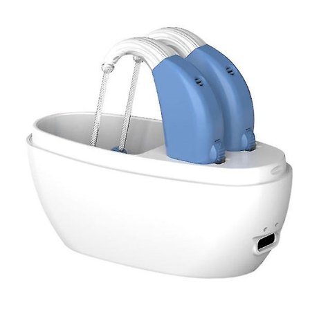 Öroncentrerade Easy Charge-hörapparater med laddningsbas