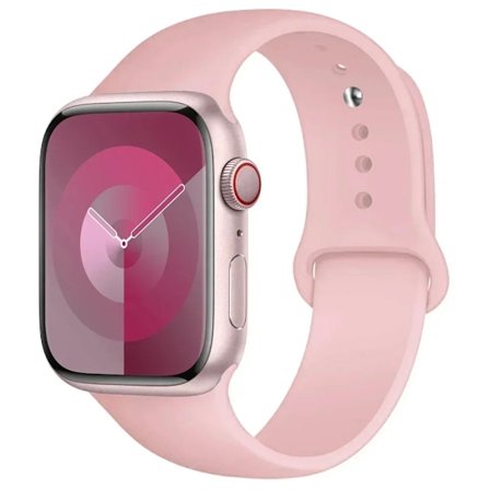 Lämplig för Apple Watch Smart Watch Iwatch3/4/5/6/7/8/Se Generation Ultra Klockarmband Fritt Justerbar Enfärgad Silikon M