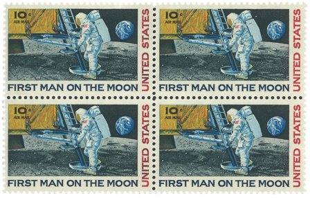 USA - Månelanding postfrisk fireblok