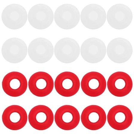 20 stk. Silikonegummi Pakninger Skive Til Swing Flip Flaske Hatteformede Swing Top Skiver Lækagesikre Tætningspakninger Til Hjemmebrygget Øl 